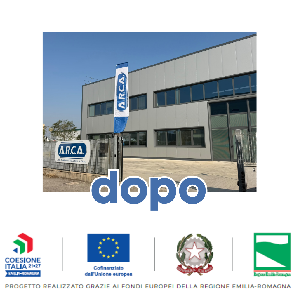 Stabilimento A.R.C.A. S.r.l. a Castel Maggiore dopo i lavori di efficientamento energetico e coibentazione